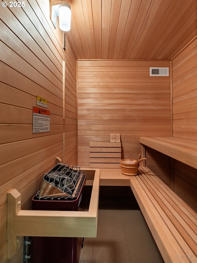 25363 Wonderly Rd, Rainier, OR 97048 - relaxing sauna / steam room with wooden walls and wooden ceiling