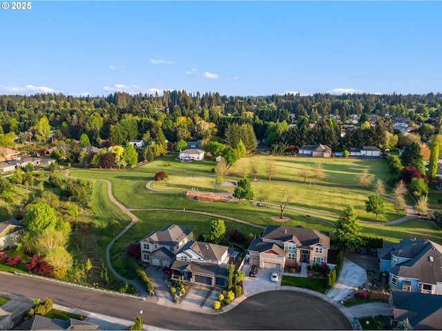 aerial view of residential area