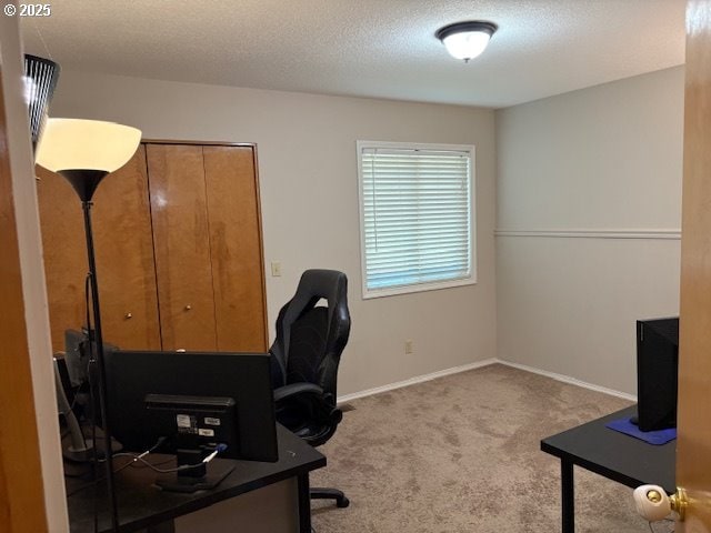 4120 NE 52nd St, Vancouver, WA 98661 - office area featuring carpet flooring and a textured ceiling