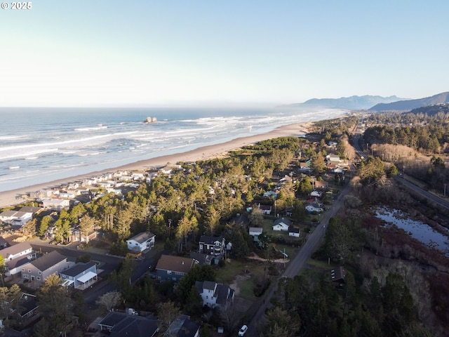 17460 Old Pacific Hwy, Rockaway Beach, OR 97136 - aerial overview of property's location with nearby suburban area and waterfront with a beach