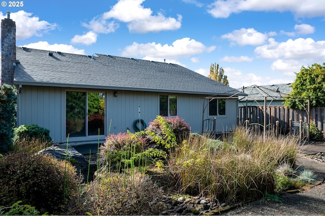 view of back of property