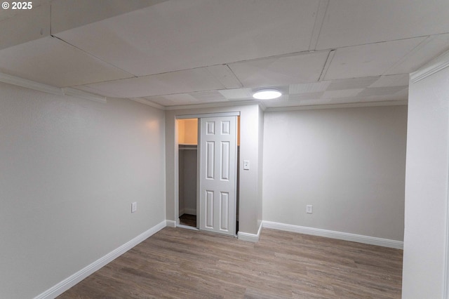 3826 SE 50th Ave, Portland, OR 97206 - basement featuring wood finished floors and baseboards