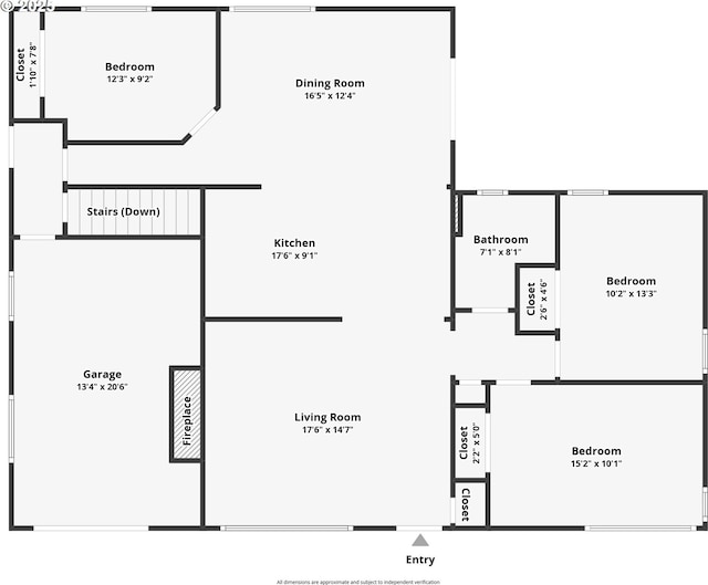 3826 SE 50th Ave, Portland, OR 97206 - view of property floor plan