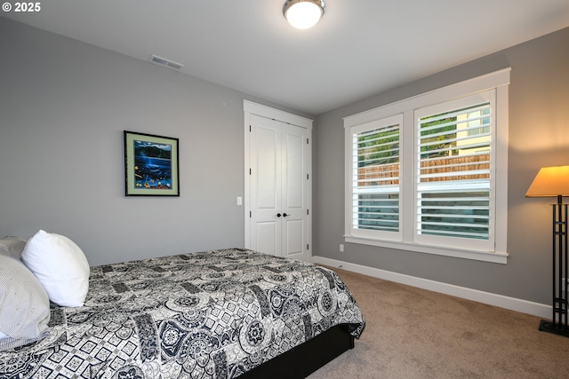 1936 NW Klickitat St, Camas, WA 98607 - carpeted bedroom featuring baseboards, visible vents, and a closet