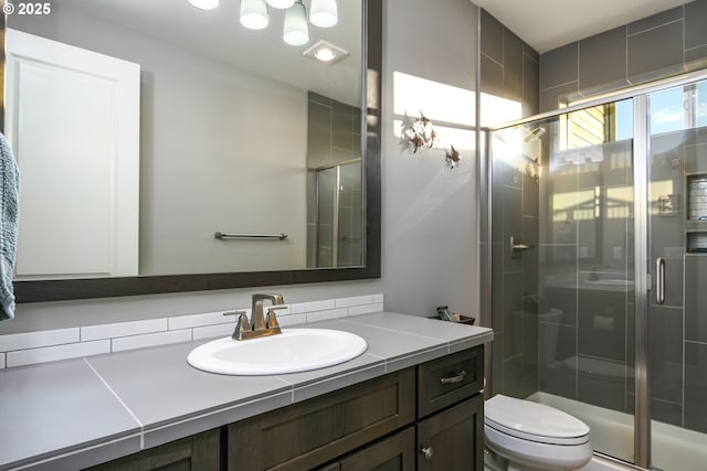 1936 NW Klickitat St, Camas, WA 98607 - bathroom with toilet, a stall shower, and vanity