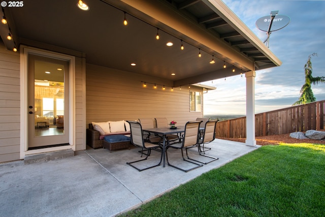 1936 NW Klickitat St, Camas, WA 98607 - view of patio with outdoor dining space and fence