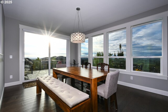 1936 NW Klickitat St, Camas, WA 98607 - dining area featuring dark wood finished floors and baseboards