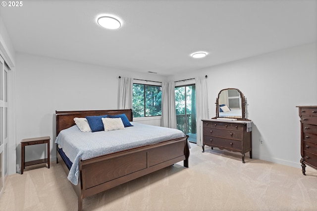 563 Fairway Dr, Gleneden Beach, OR 97388 - bedroom featuring light colored carpet