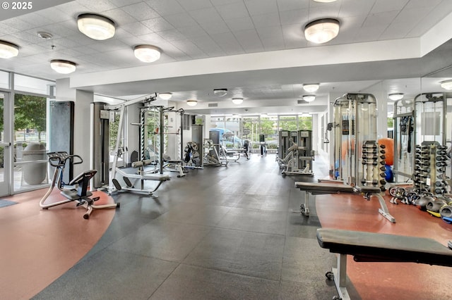 1260 NW Naito Pkwy Unit 103, Portland, OR 97209 - workout area with plenty of natural light