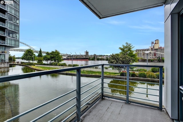 1260 NW Naito Pkwy Unit 103, Portland, OR 97209 - balcony featuring a water view