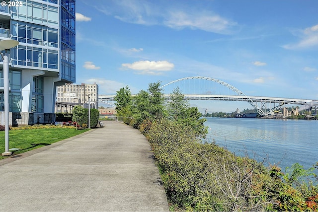 1260 NW Naito Pkwy Unit 103, Portland, OR 97209 - water view featuring a notable bridge