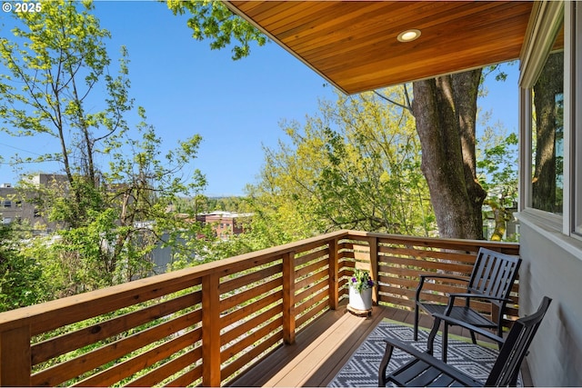 view of balcony