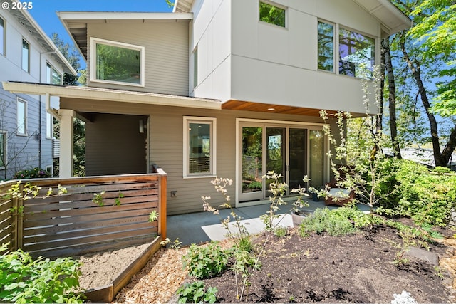 view of rear view of property