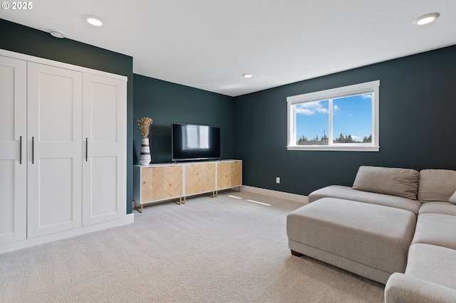4815 S 12th Cir, Ridgefield, WA 98642 - carpeted living room featuring baseboards and recessed lighting
