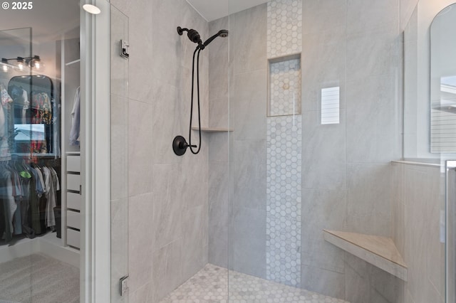 4815 S 12th Cir, Ridgefield, WA 98642 - bathroom featuring a walk in shower and a walk in closet