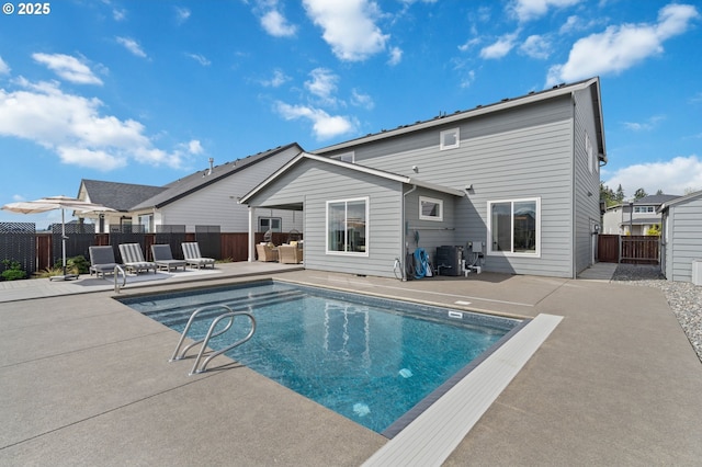 4815 S 12th Cir, Ridgefield, WA 98642 - view of swimming pool featuring a patio area, fence, and central AC