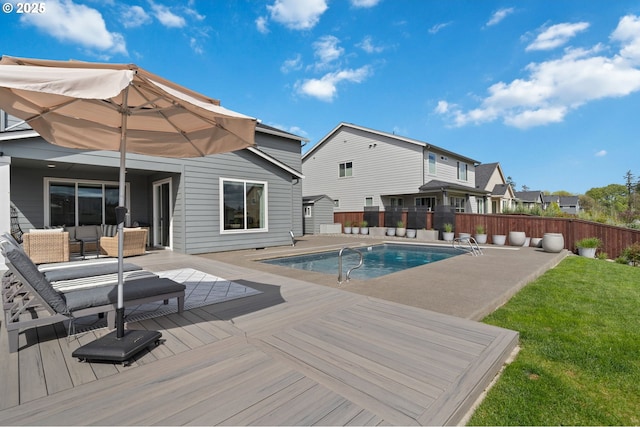 4815 S 12th Cir, Ridgefield, WA 98642 - view of pool with a wooden deck
