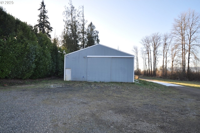 view of outbuilding