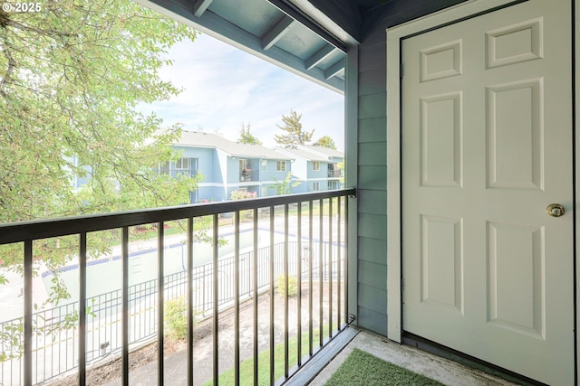 2330 SE Brookwood Ave Unit 222, Hillsboro, OR 97123 - balcony featuring a residential view