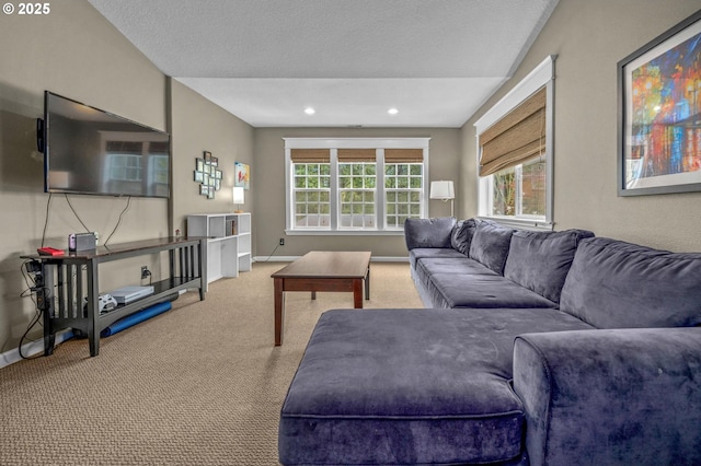 14411 SW 128th Pl, Tigard, OR 97224 - carpeted living area with baseboards and recessed lighting