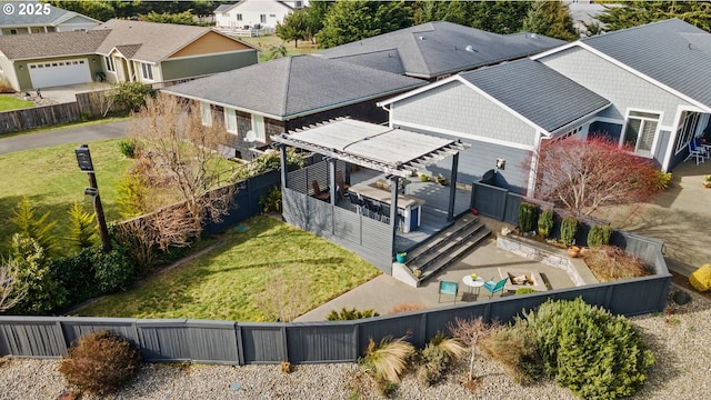 birds eye view of property featuring a residential view