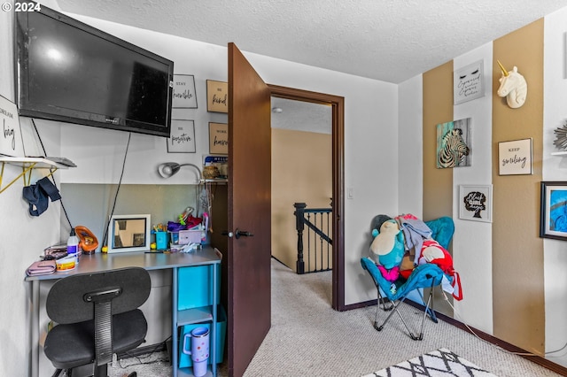 3644 Fall Creek Ct, Keizer, OR 97303 - carpeted office space with a textured ceiling and baseboards