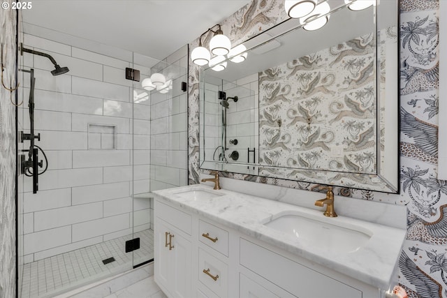 11700 S Makin Ln, Canby, OR 97013 - full bath featuring a shower stall and double vanity