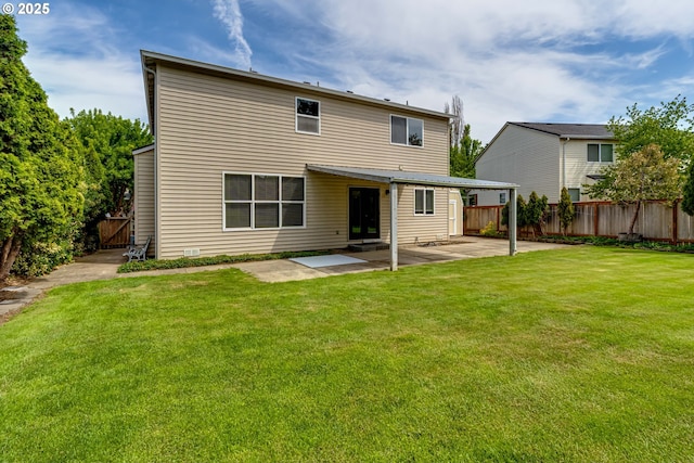 3980 Century Dr, Eugene, OR 97402 - back of house with a patio and a fenced backyard