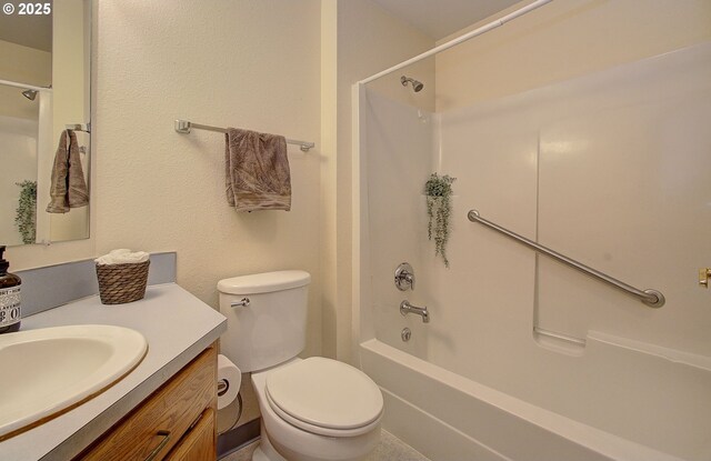 15798 SE 15th St, Vancouver, WA 98683 - bathroom featuring vanity, shower / tub combination, and toilet