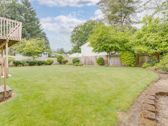 20621 SW Martinazzi Ave, Tualatin, OR 97062 - view of yard with a wooden deck