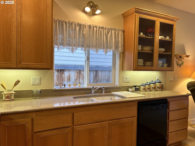 kitchen with dishwasher and sink