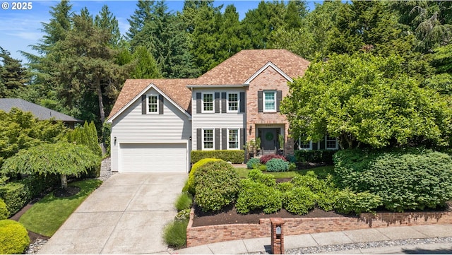 2927 Tolkien Ln, Lake Oswego, OR 97034 - colonial-style house featuring concrete driveway