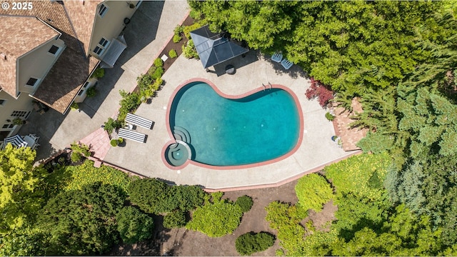 2927 Tolkien Ln, Lake Oswego, OR 97034 - bird's eye view of a pool area