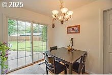 2237 SE 189th Ave, Portland, OR 97233 - dining room with a chandelier