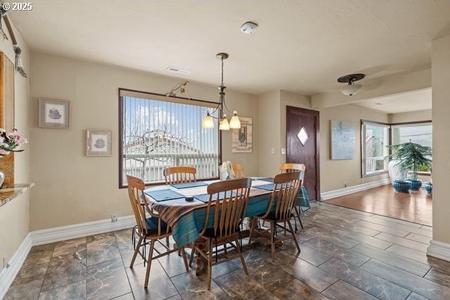 view of dining room