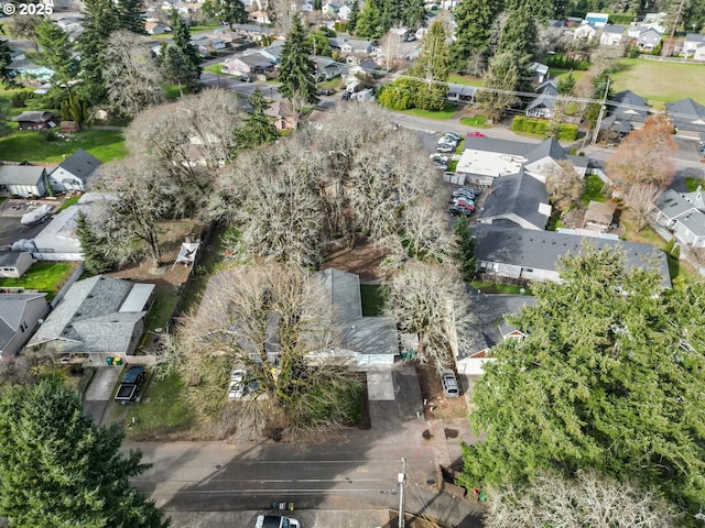 aerial view featuring a residential view