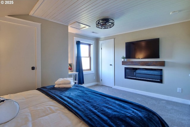 789 W Main St, Carlton, OR 97111 - bedroom featuring carpet flooring, baseboards, and wood ceiling
