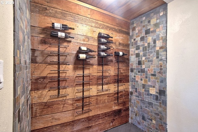 789 W Main St, Carlton, OR 97111 - wine cellar featuring wood ceiling and wooden walls