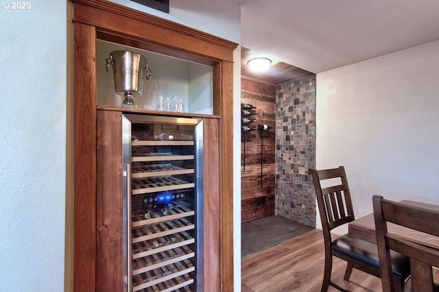 789 W Main St, Carlton, OR 97111 - wine cellar with wine cooler and wood finished floors