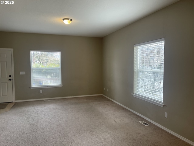 empty room with light carpet