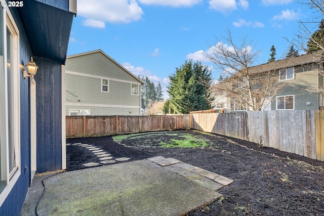 view of yard featuring a patio