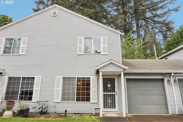 view of front of home with an attached garage