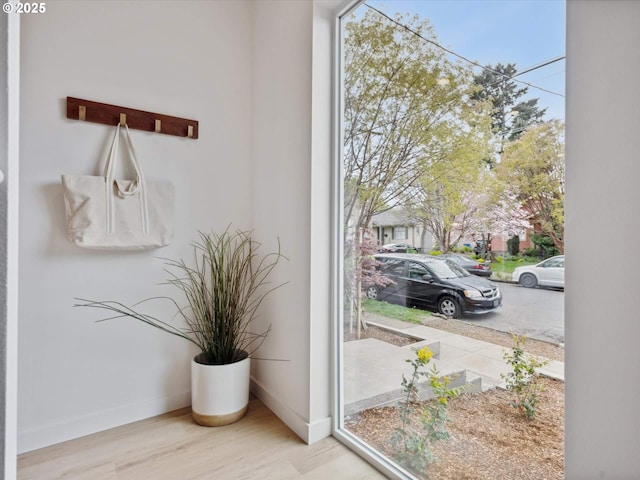 1534 N Schofield St, Portland, OR 97217 - detailed view of baseboards and wood finished floors