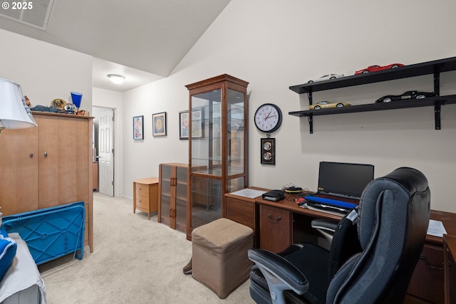 17019 SW Glen Park Ct, Beaverton, OR 97003 - carpeted office featuring lofted ceiling