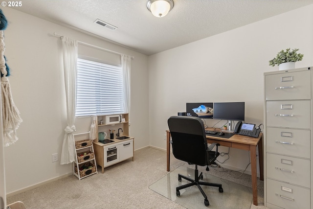 12810 NE 118th Way, Vancouver, WA 98682 - office featuring light colored carpet, a textured ceiling, and baseboards