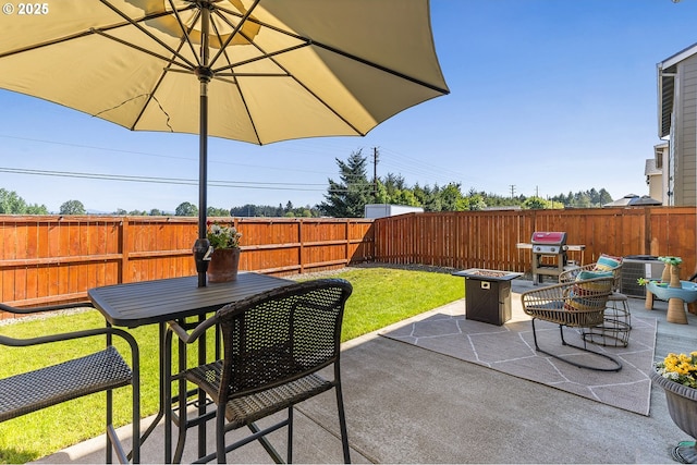 12810 NE 118th Way, Vancouver, WA 98682 - view of patio / terrace featuring central AC, grilling area, and outdoor dining space