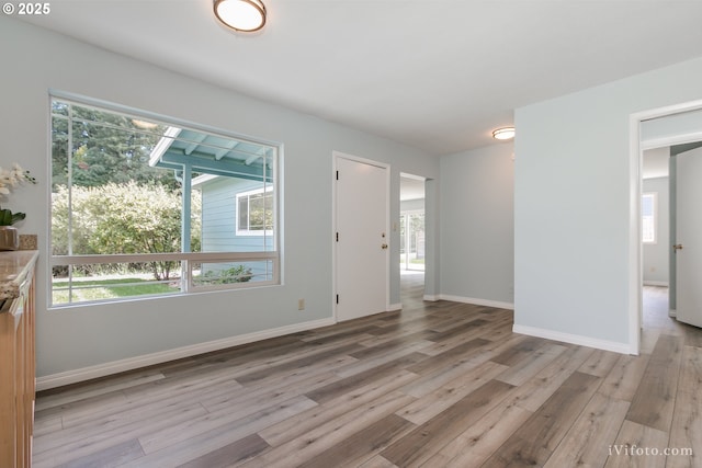 interior space featuring light wood-type flooring