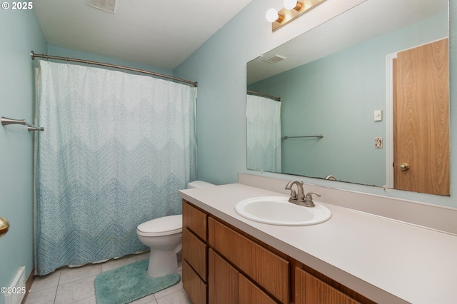 3158 SW Beach Ave, Lincoln City, OR 97367 - full bath featuring vanity, tile patterned floors, and toilet