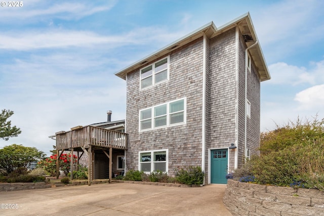 3158 SW Beach Ave, Lincoln City, OR 97367 - view of side of property featuring a wooden deck