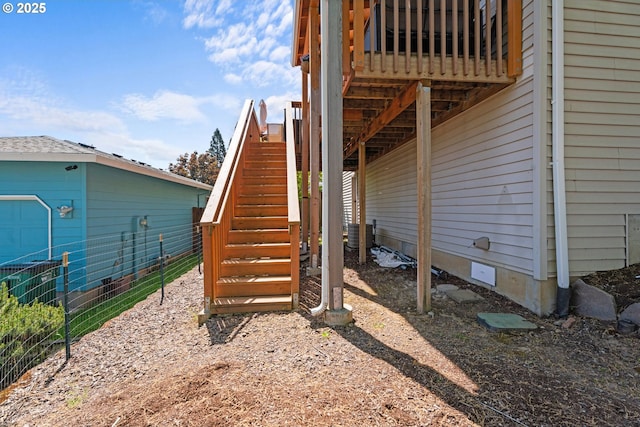 3218 SW Corbeth Ln, Troutdale, OR 97060 - view of side of property featuring stairs and crawl space